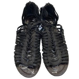 Black Gladiator Sandals